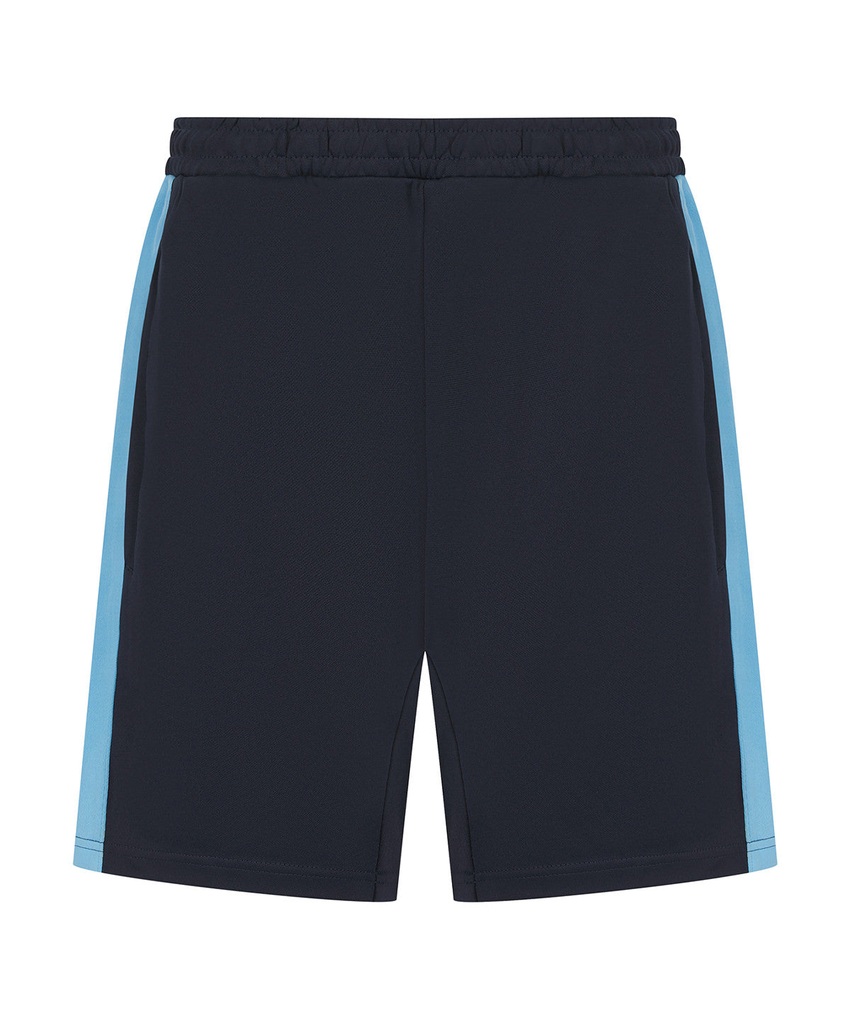 Finden & Hales Knitted Shorts with Zip Pockets - Navy Sky - Custom Printed - Print Blanc