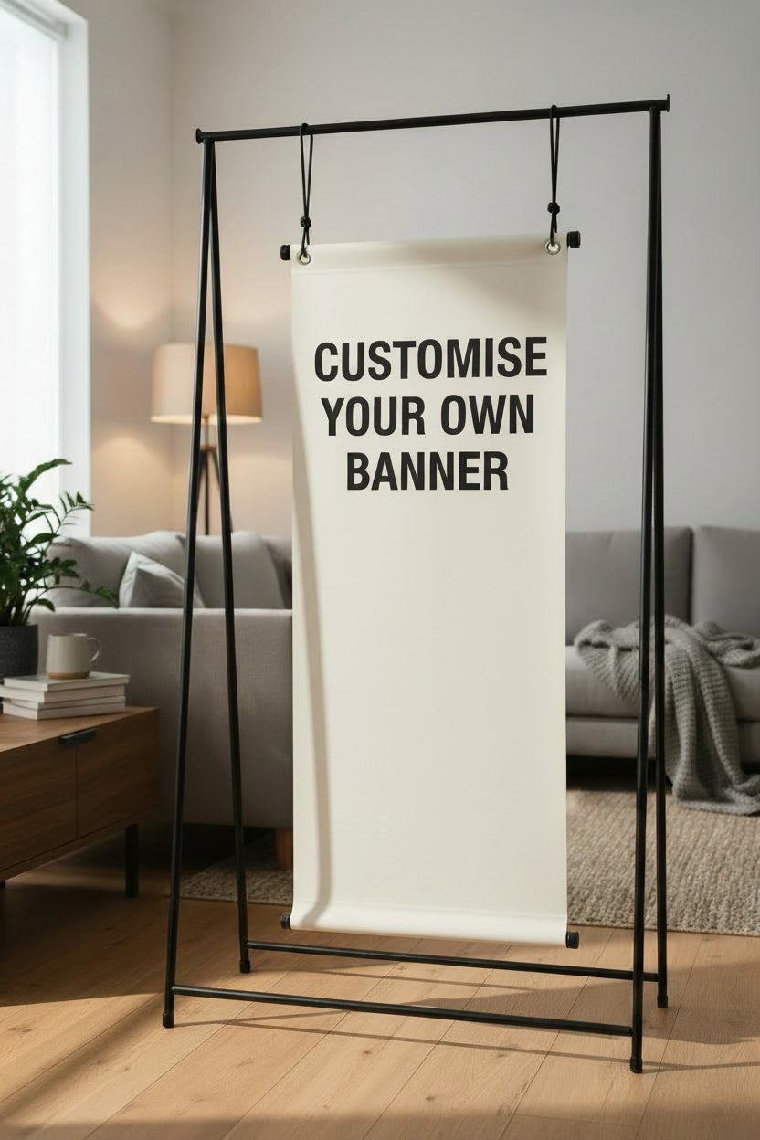 Blank Fabric Banner - Custom Printed - Print Blanc