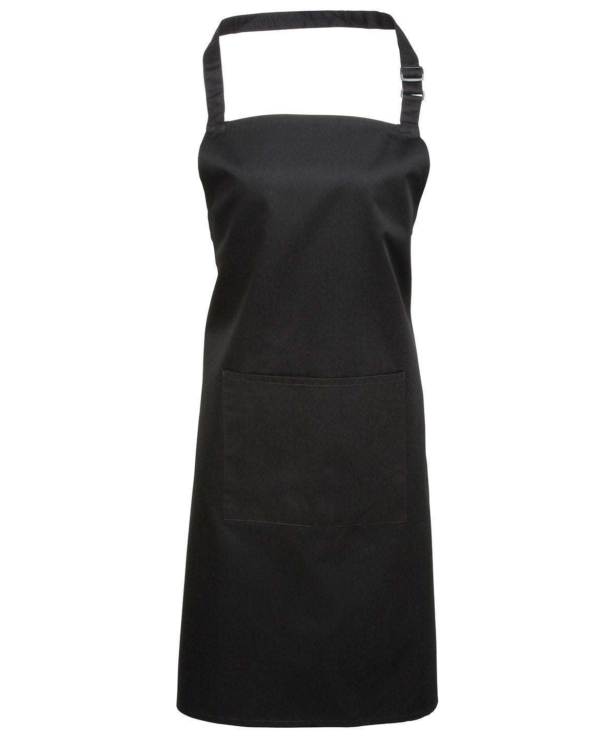 Premier Colours Bib Apron with Pocket - Black - Custom Printed - Print Blanc