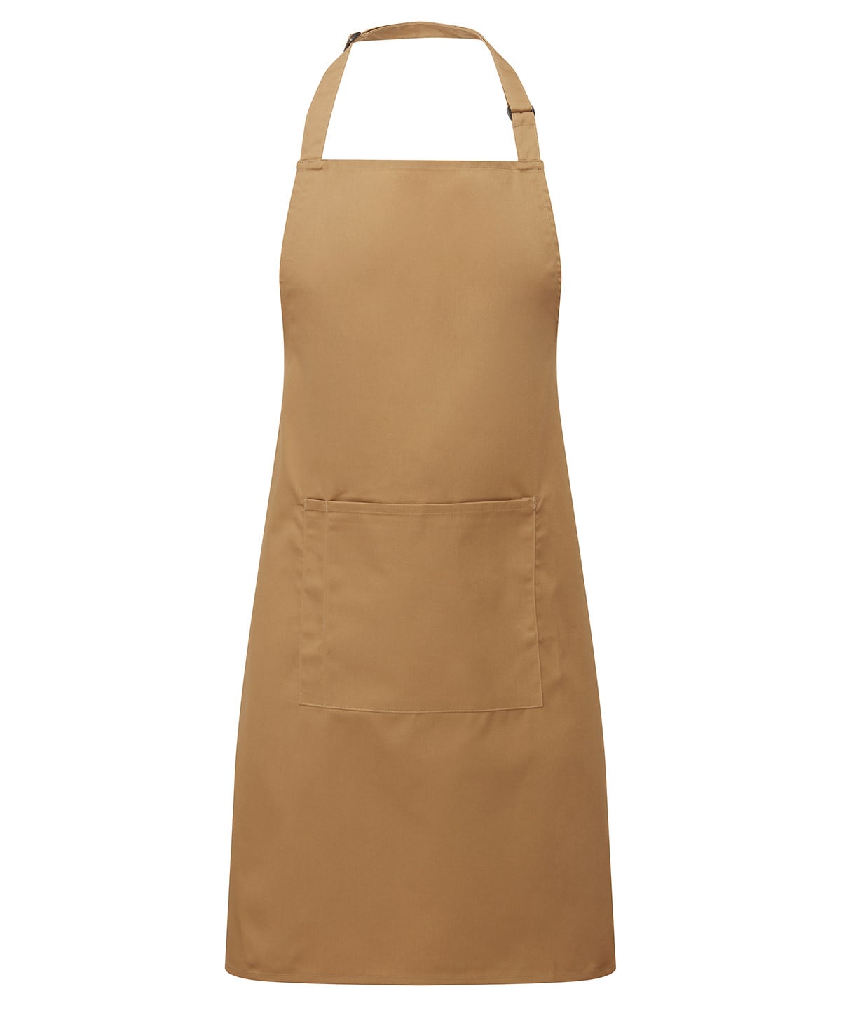 Premier Colours Bib Apron with Pocket - Camel - Custom Printed - Print Blanc