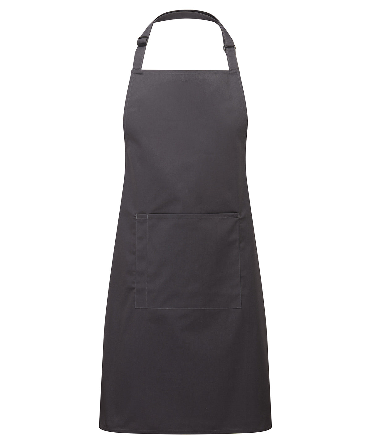 Premier Colours Bib Apron with Pocket - Charcoal - Custom Printed - Print Blanc