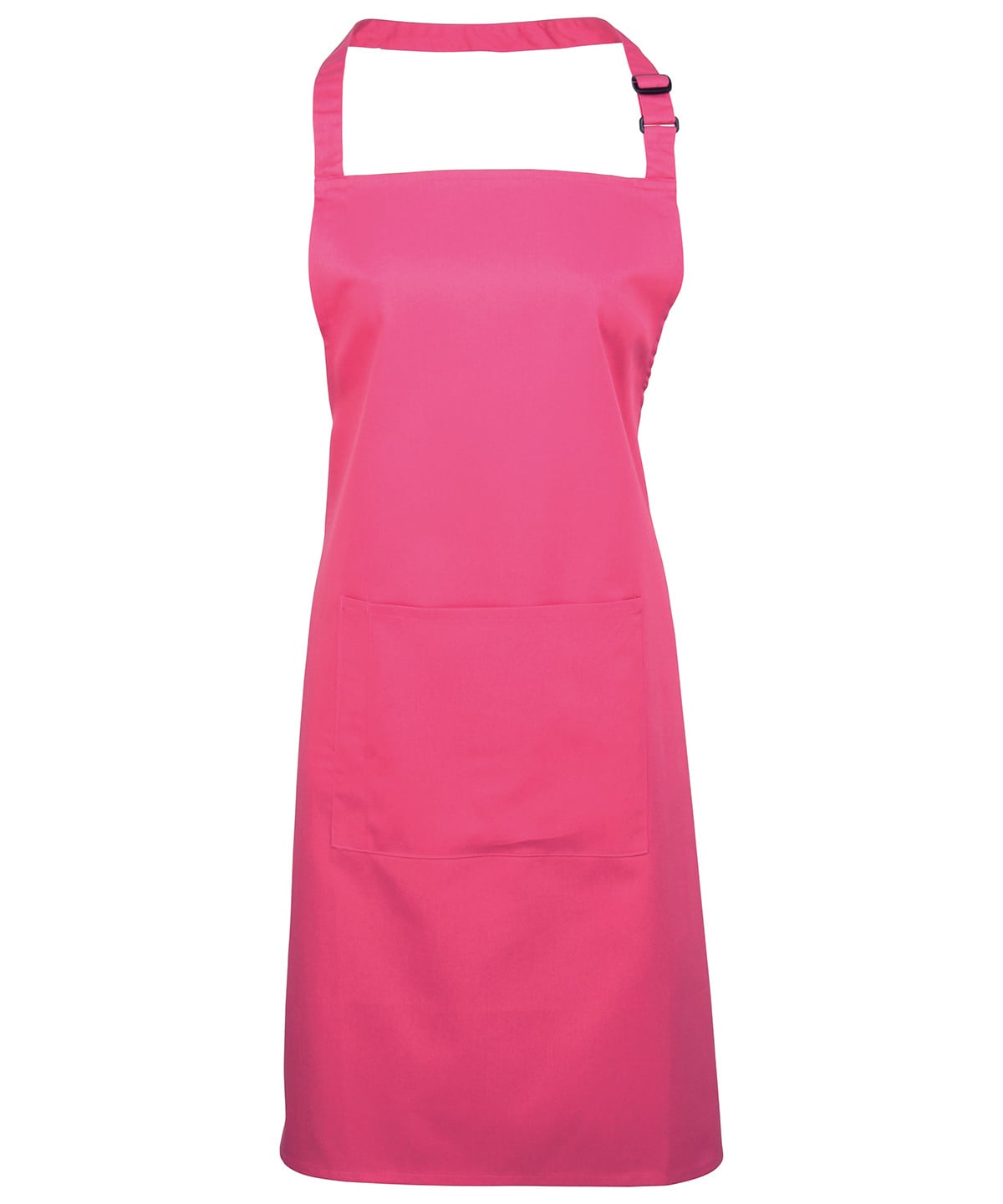 Premier Colours Bib Apron with Pocket - Hot Pink - Custom Printed - Print Blanc