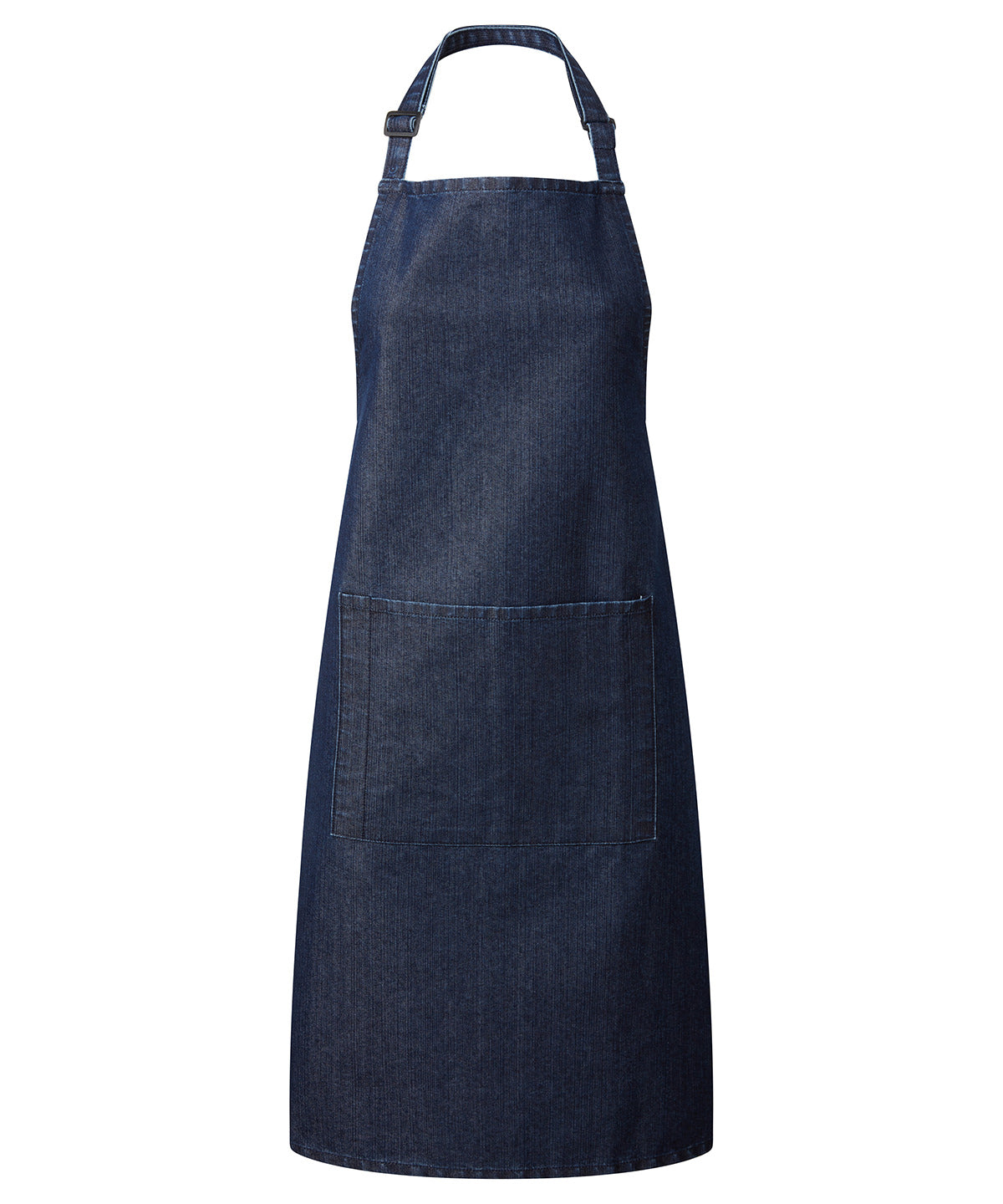 Premier Colours Bib Apron with Pocket - Indigo Denim - Custom Printed - Print Blanc