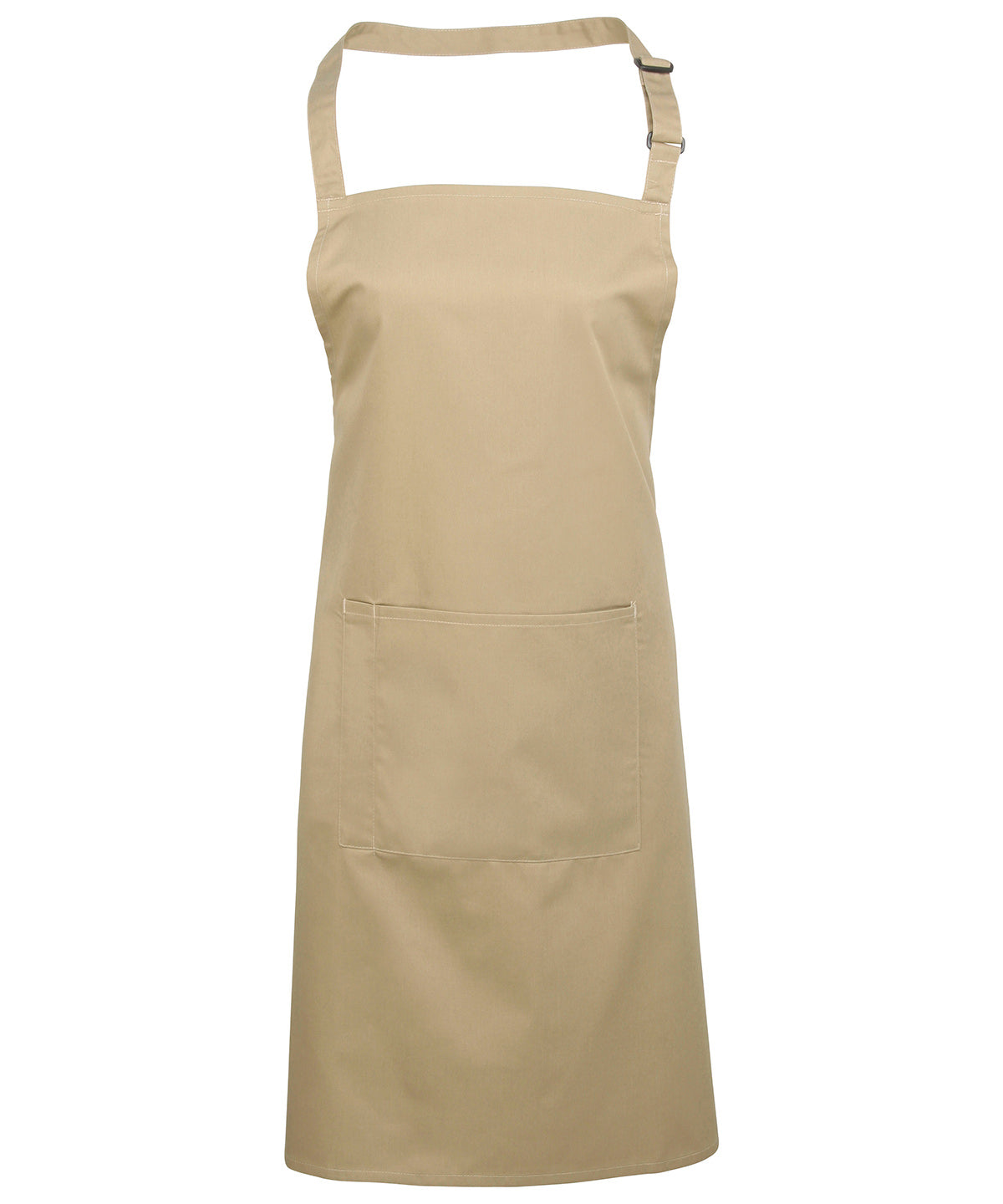 Premier Colours Bib Apron with Pocket - Khaki - Custom Printed - Print Blanc