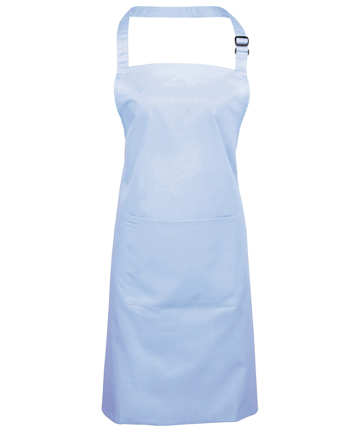 Premier Colours Bib Apron with Pocket - Light Blue - Custom Printed - Print Blanc