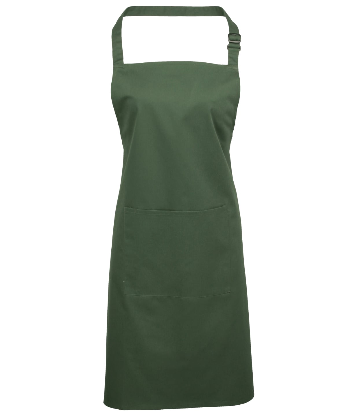 Premier Colours Bib Apron with Pocket - Moss Green - Custom Printed - Print Blanc