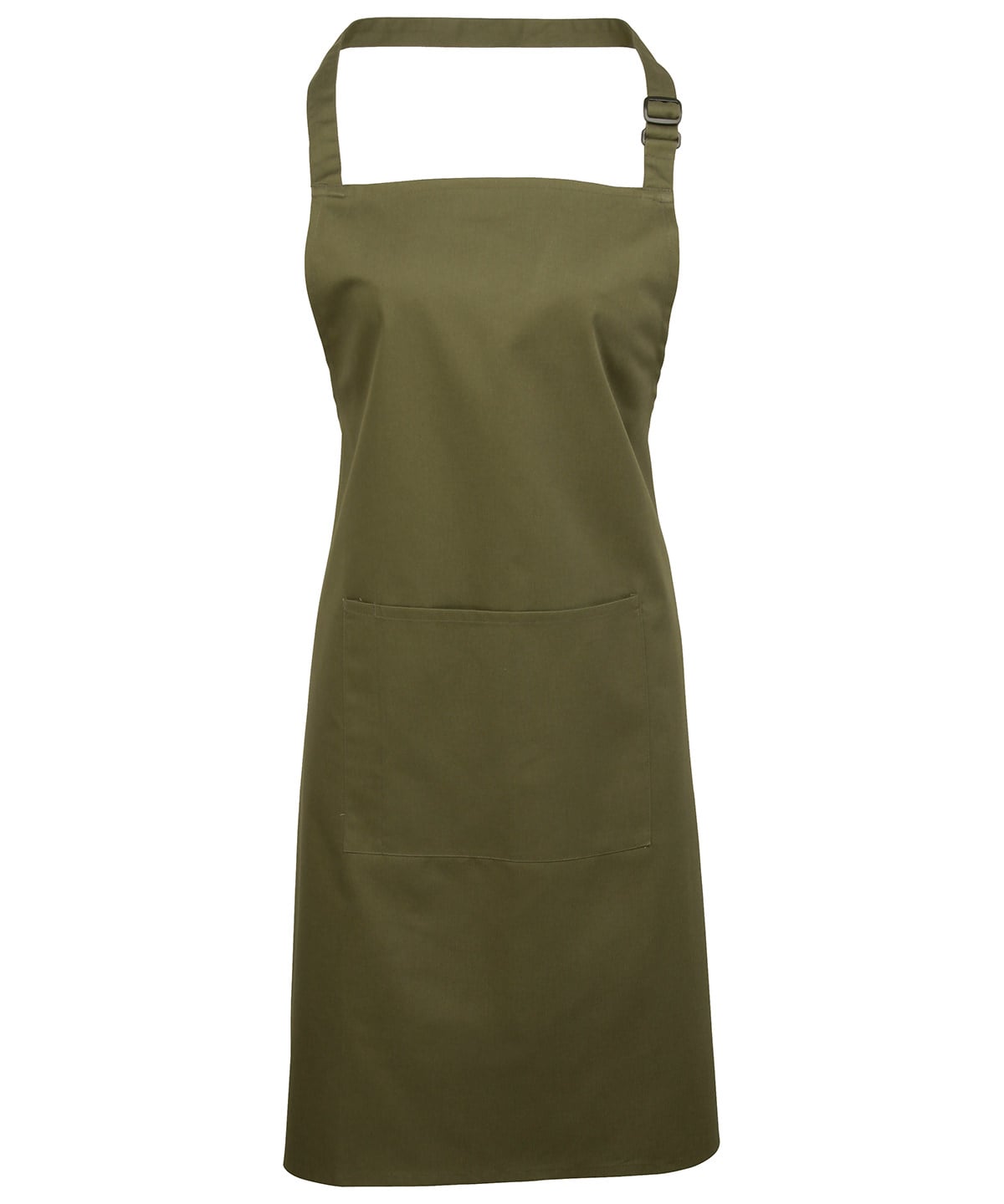 Premier Colours Bib Apron with Pocket - Olive - Custom Printed - Print Blanc