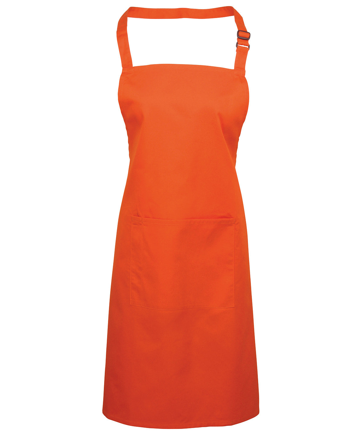 Premier Colours Bib Apron with Pocket - Orange - Custom Printed - Print Blanc