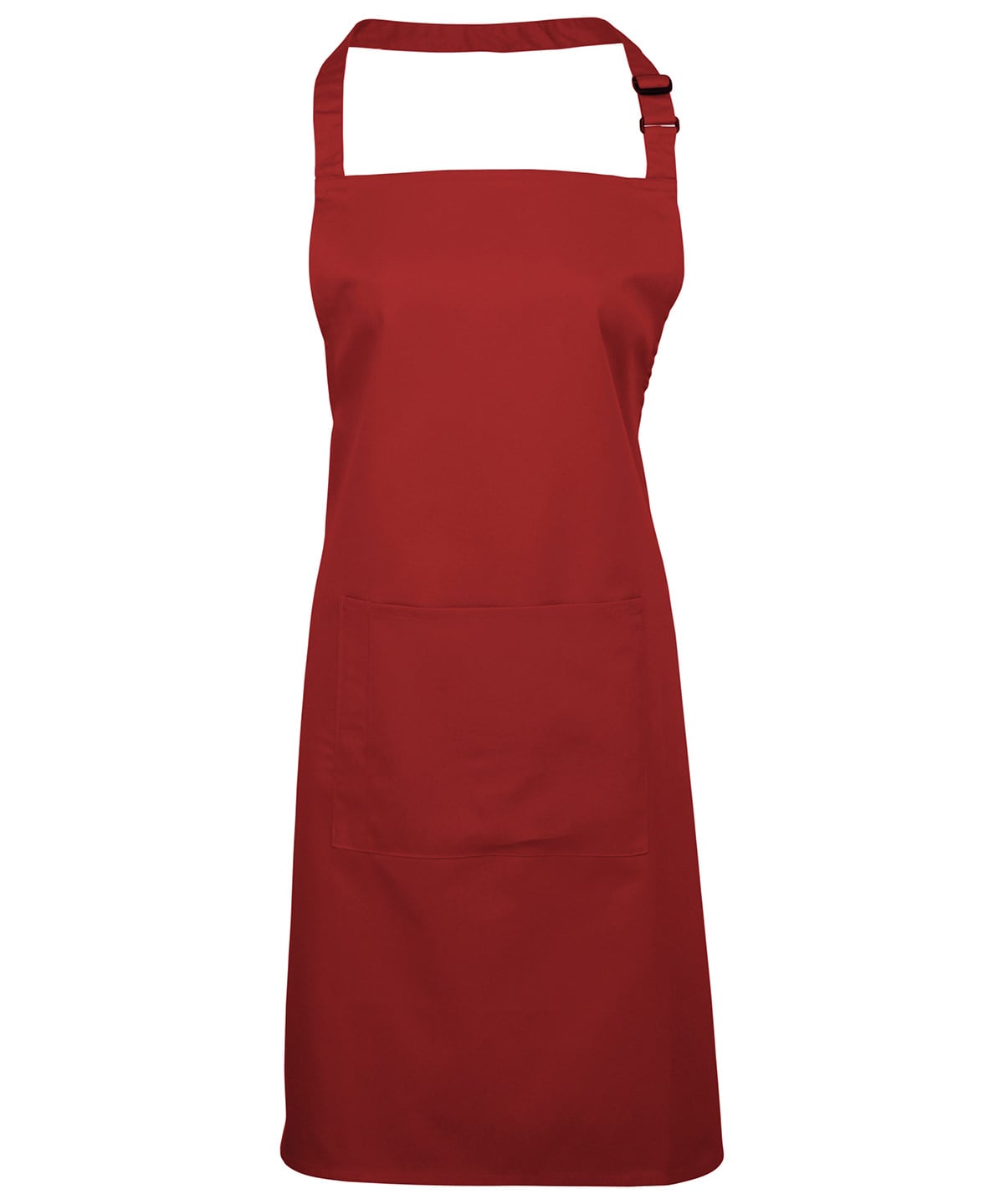 Premier Colours Bib Apron with Pocket - Red - Custom Printed - Print Blanc