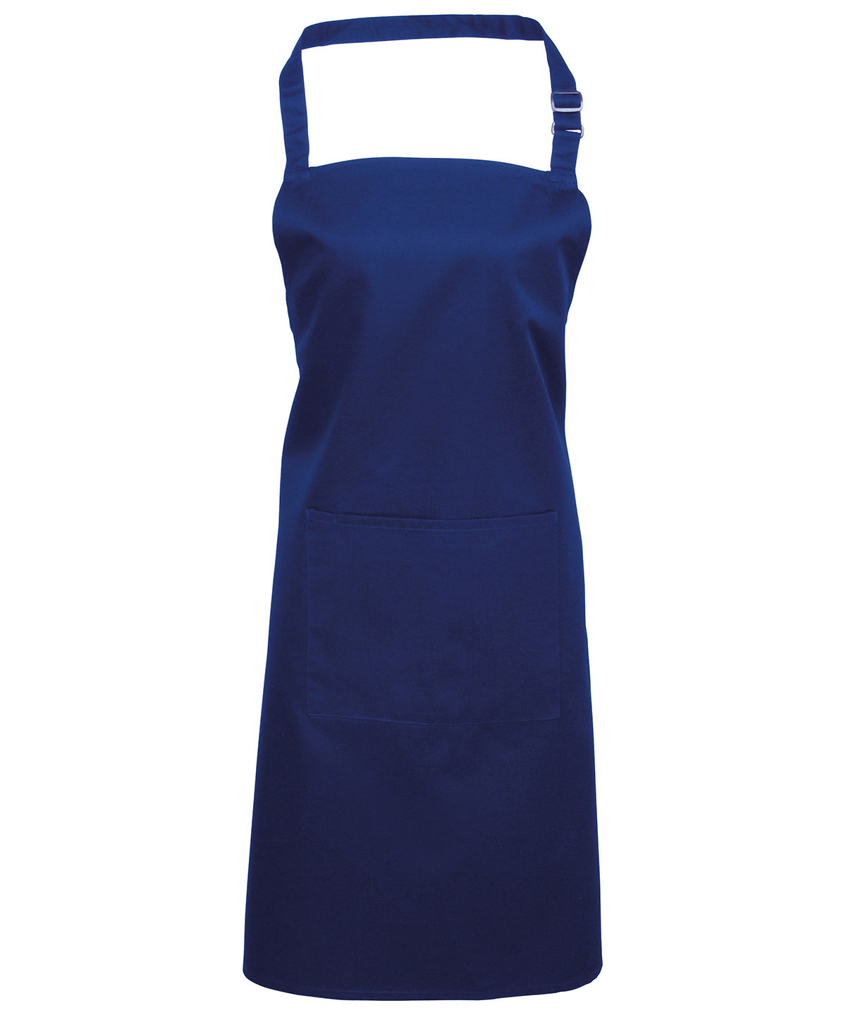 Premier Colours Bib Apron with Pocket - Royal - Custom Printed - Print Blanc