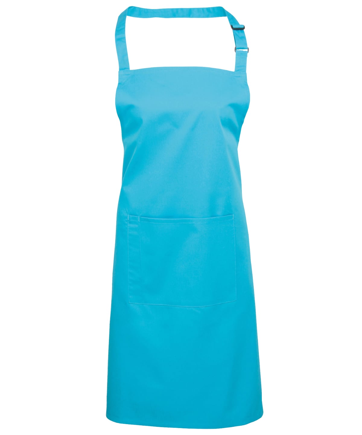 Premier Colours Bib Apron with Pocket - Turquoise - Custom Printed - Print Blanc