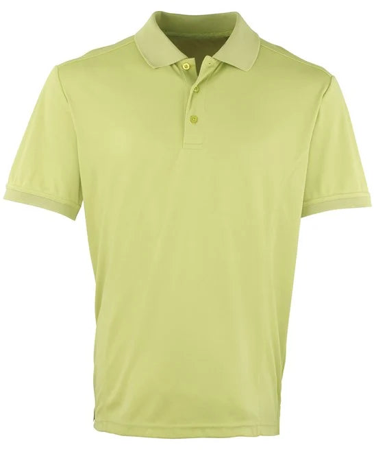 Premier Polo - Lime - Custom Printed - Print Blanc