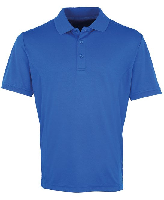 Premier Polo - Royal - Custom Printed - Print Blanc