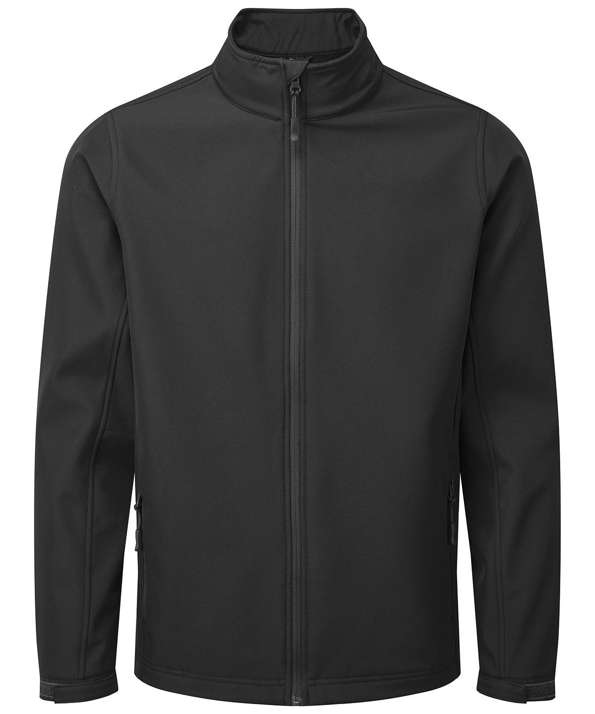 Premier Windchecker Printable & Recycled Softshell Jacket - Black - Custom Printed - Print Blanc