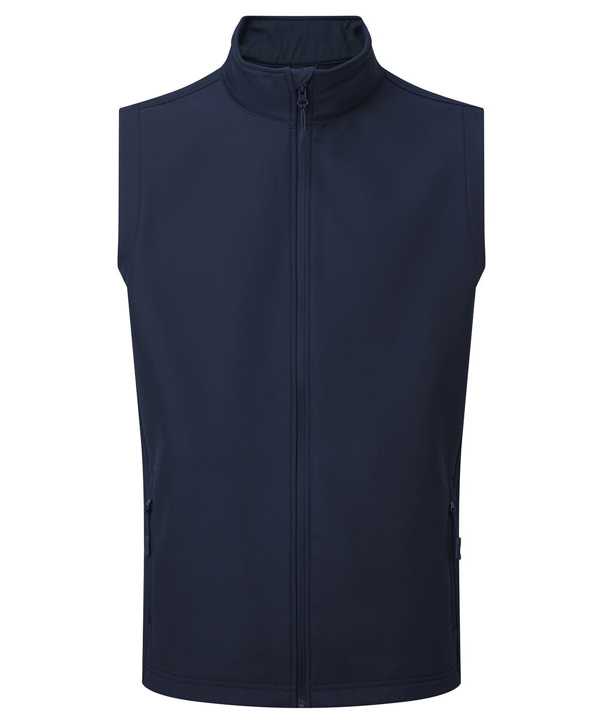 Premier Windchecker Printable & Recycled Gilet - Navy - Custom Printed - Print Blanc