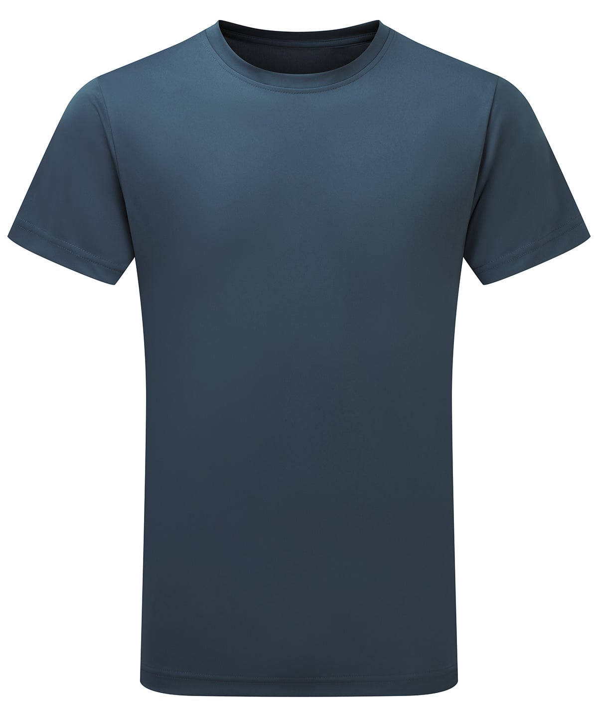 TriDri Performance T-shirt - Blue Steel - Custom Printed - Print Blanc