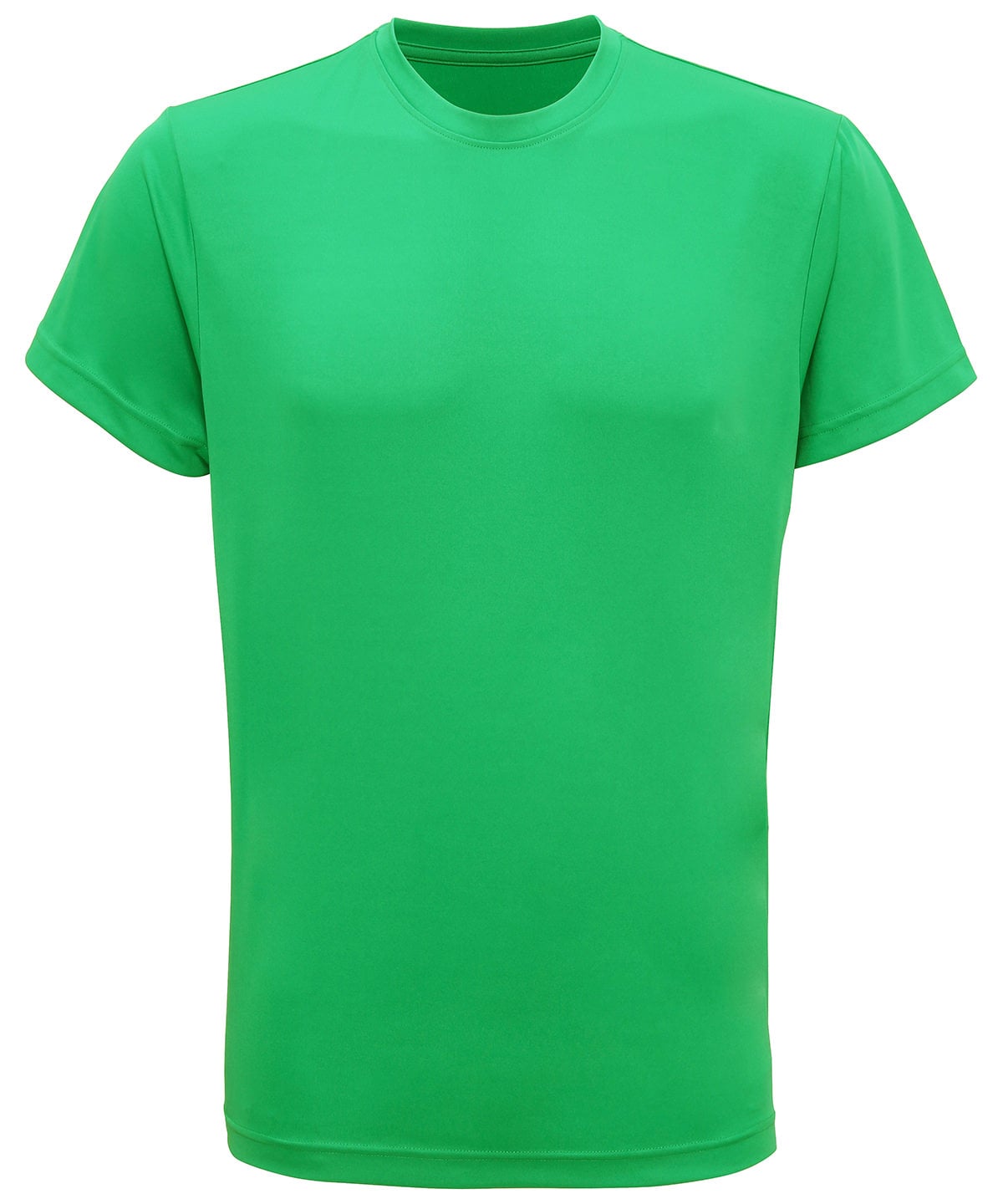 TriDri Performance T-shirt - Bright Kelly - Custom Printed - Print Blanc