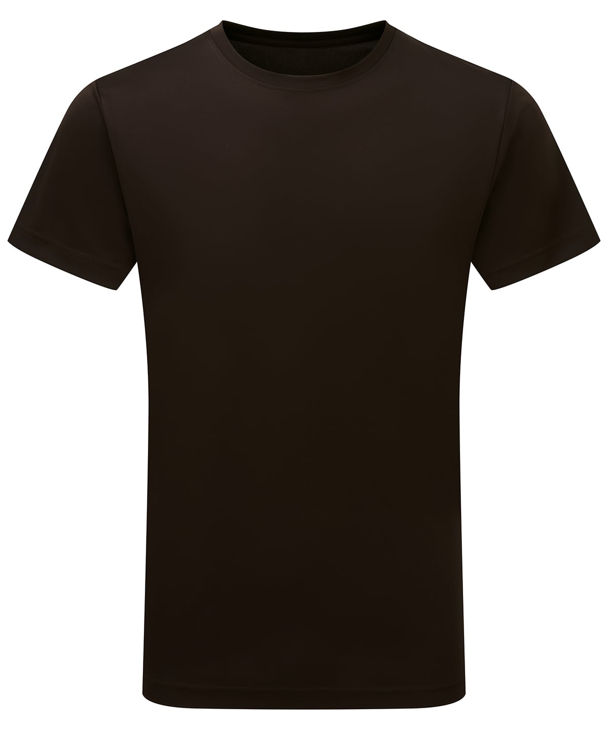 TriDri Performance T-shirt - Chocolate - Custom Printed - Print Blanc