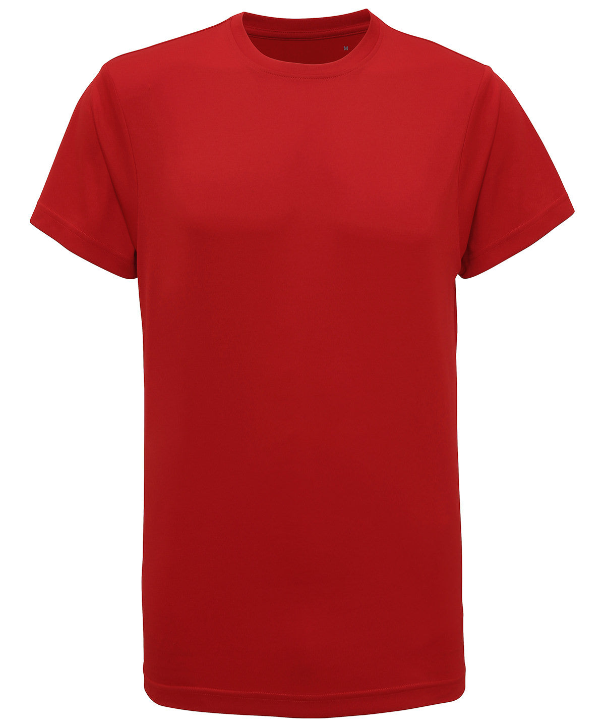 TriDri Performance T-shirt - Fire Red - Custom Printed - Print Blanc