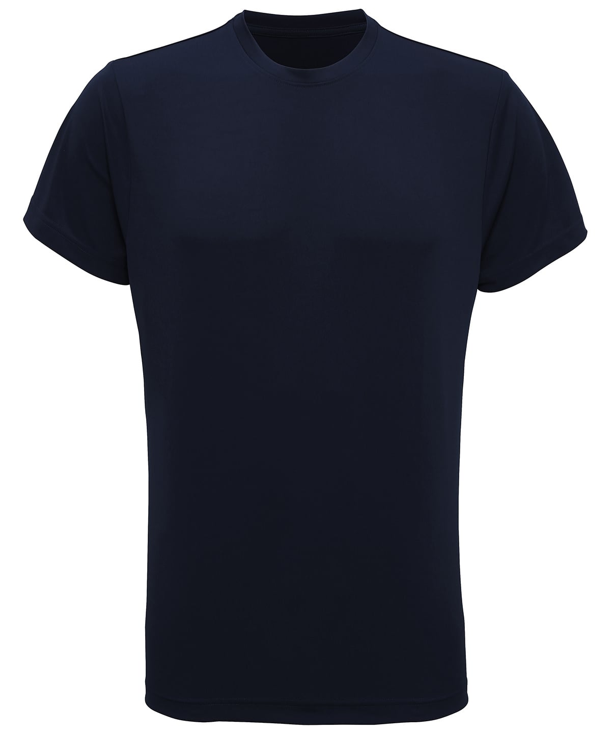 TriDri Performance T-shirt - French Navy - Custom Printed - Print Blanc