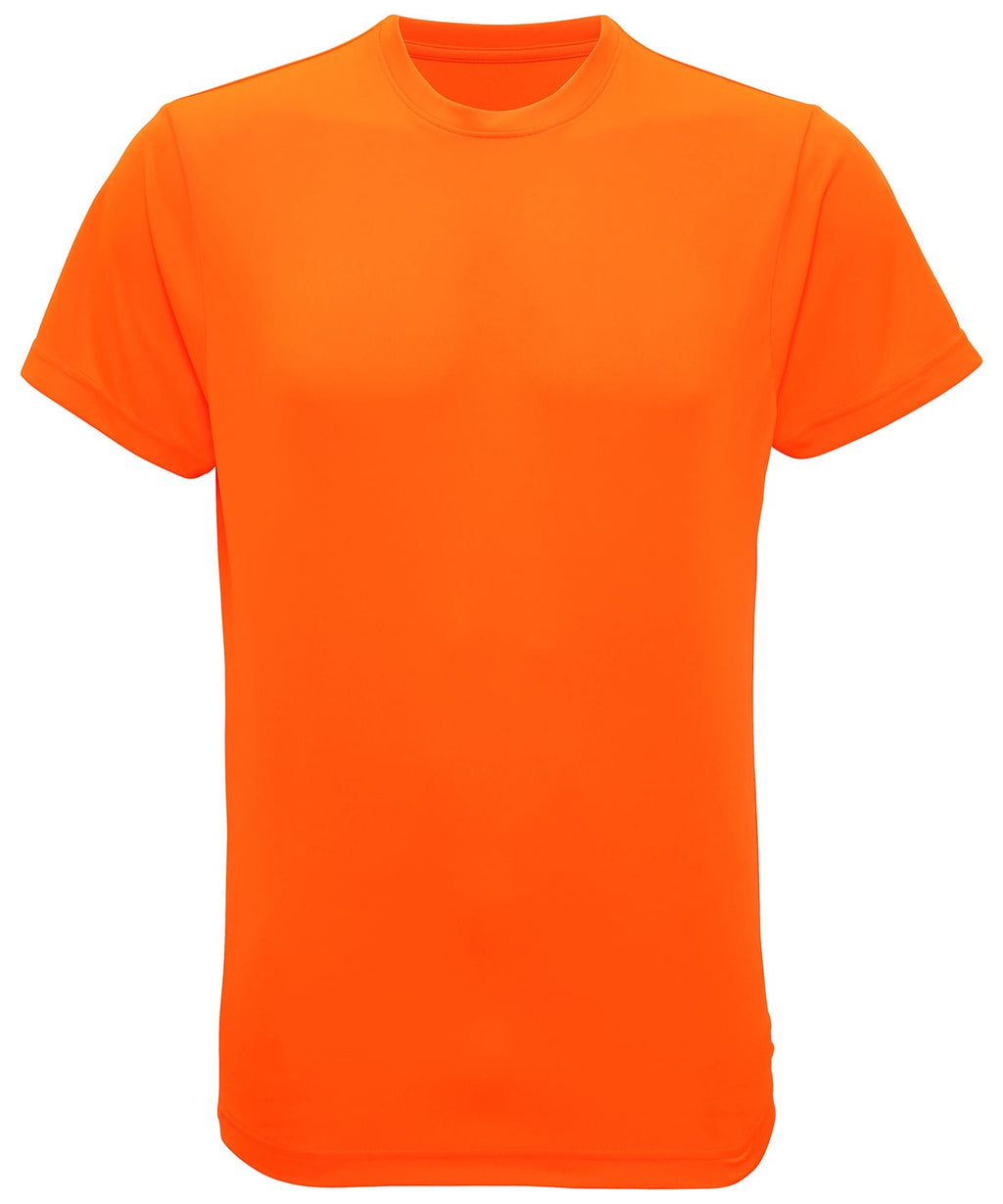 TriDri Performance T-shirt - Lightning Orange - Custom Printed - Print Blanc