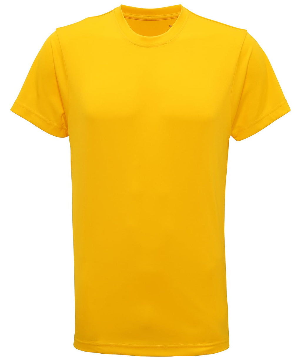 TriDri Performance T-shirt - Sun Yellow - Custom Printed - Print Blanc