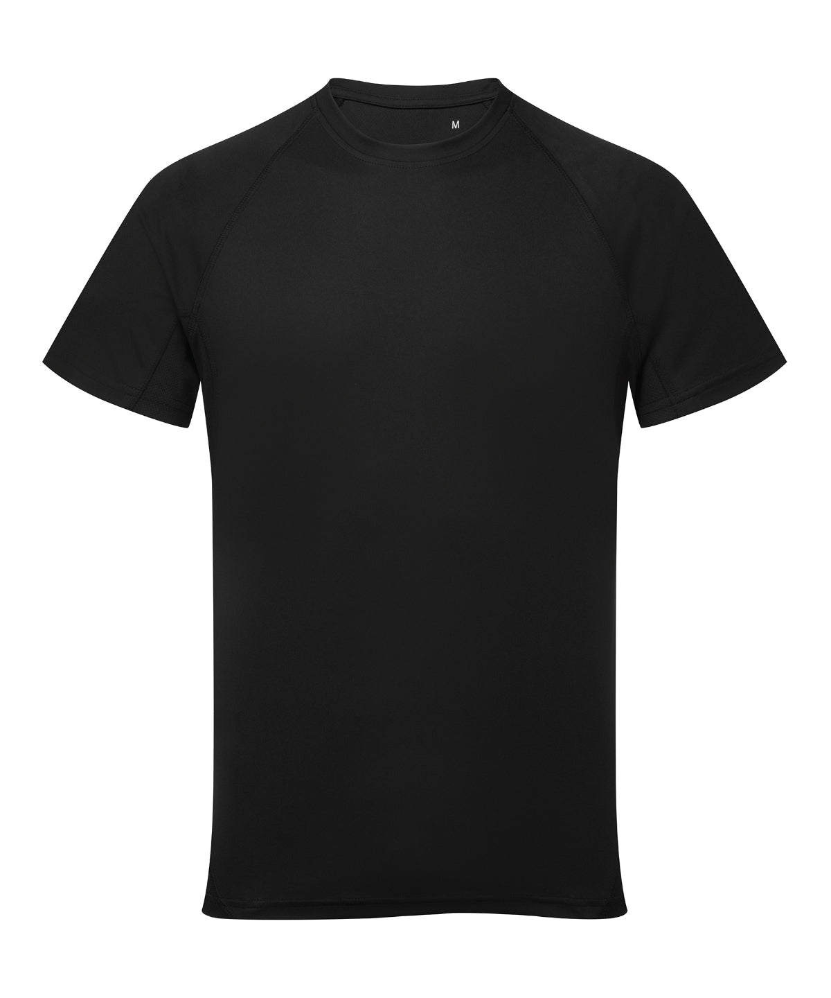 TriDri Panelled Tech Tee - Black - Custom Printed - Print Blanc