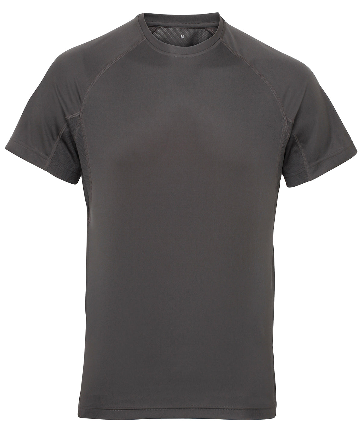 TriDri Panelled Tech Tee - Charcoal - Custom Printed - Print Blanc