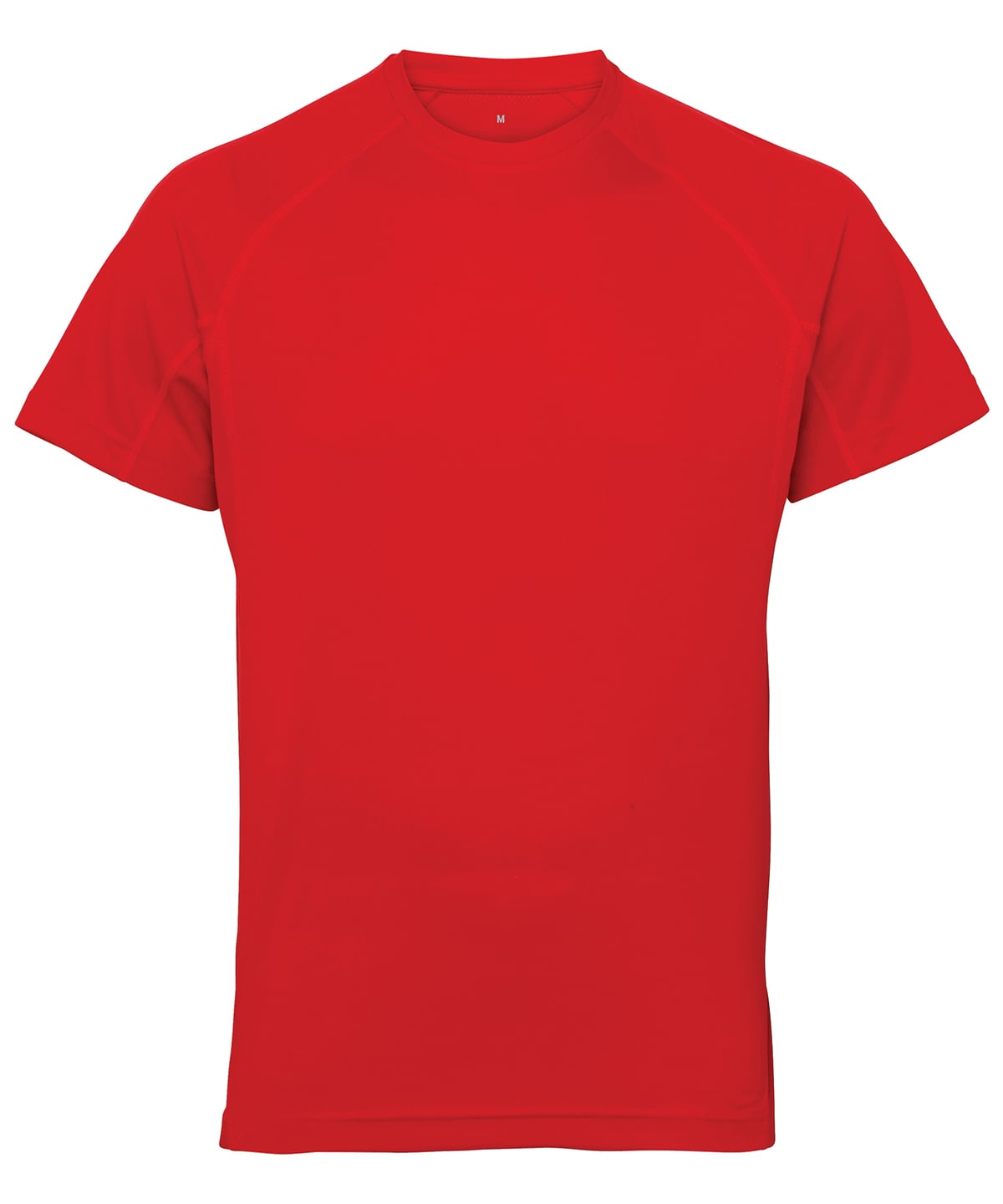 TriDri Panelled Tech Tee - Fire Red - Custom Printed - Print Blanc