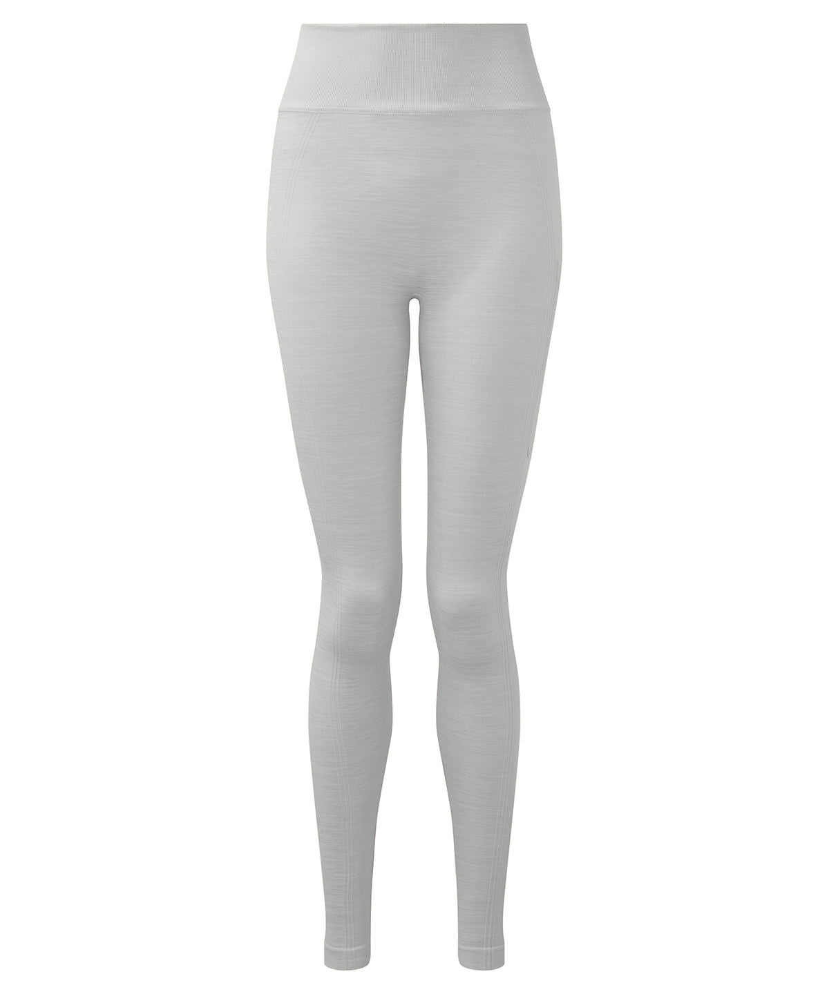 Women's TriDri Recycled Seamless 3D-Fit Multi-Sport Flex Leggings - Cool Grey Melange - Custom Printed - Print Blanc
