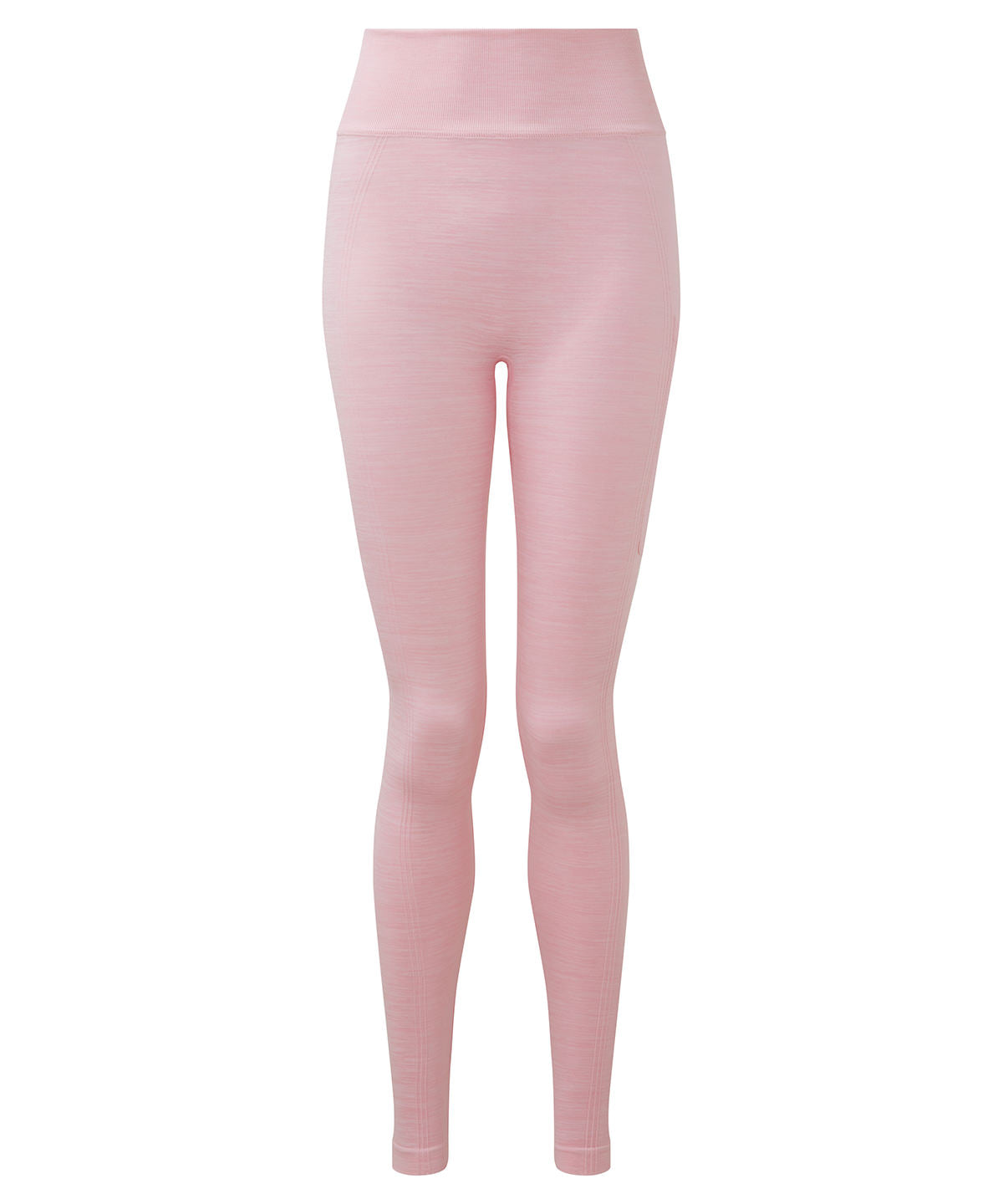 Women's TriDri Recycled Seamless 3D-Fit Multi-Sport Flex Leggings - Light Pink Melange - Custom Printed - Print Blanc