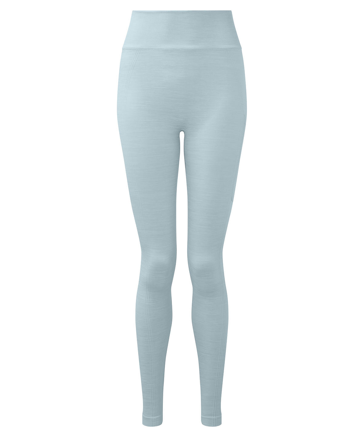 Women's TriDri Recycled Seamless 3D-Fit Multi-Sport Flex Leggings - Sky Blue Melange - Custom Printed - Print Blanc